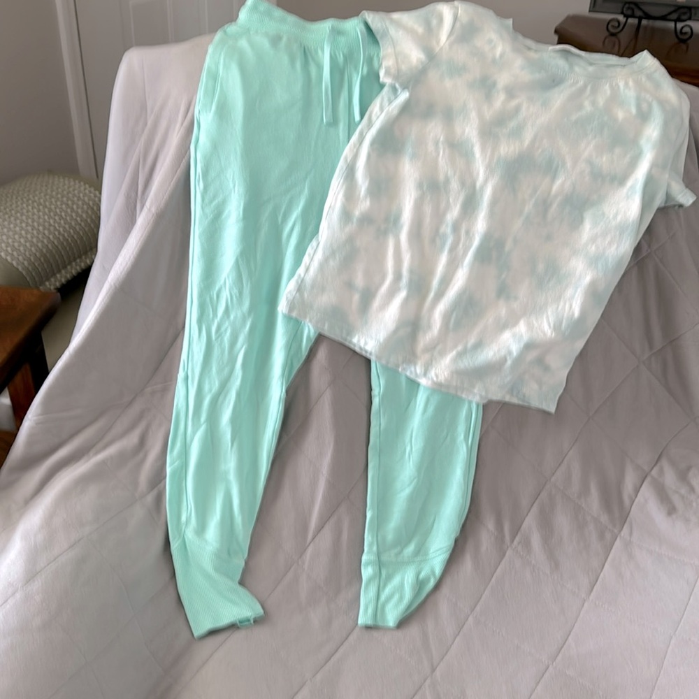 Nice casual outfit. Top from Cat&Jack. Bottoms from All in motion